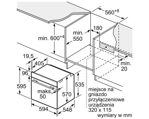 Встраиваемый Духовой шкаф Bosch HBA 534 BW0