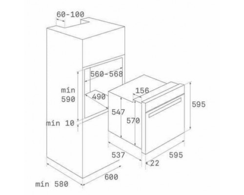 Встраиваемый электрический духовой шкаф Teka HRB 6300 Antracite-OB