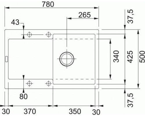 Кухонная мойка Franke MRG 611-78 оникс (114.0157.493)