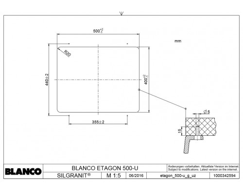 Кухонная Мойка Blanco Etagon 500-U серый беж (522234)