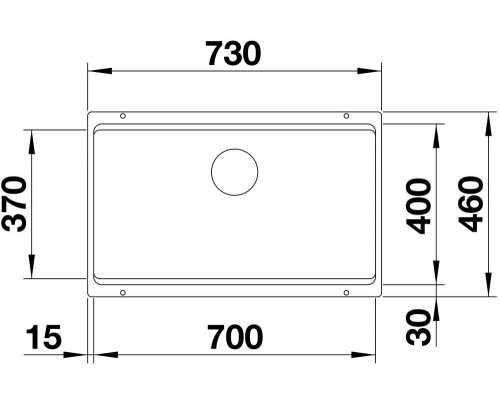 Кухонная Мойка Blanco Etagon 700 U -  черный (525891)