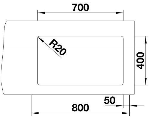 Кухонная Мойка Blanco Etagon 700 U -  черный (525891)