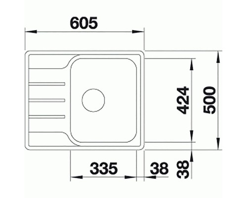 Кухонная Мойка Blanco Lemis 45S-IF Mini (525115)