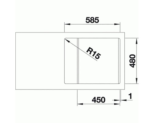 Кухонная Мойка Blanco Lemis 45S-IF Mini (525115)