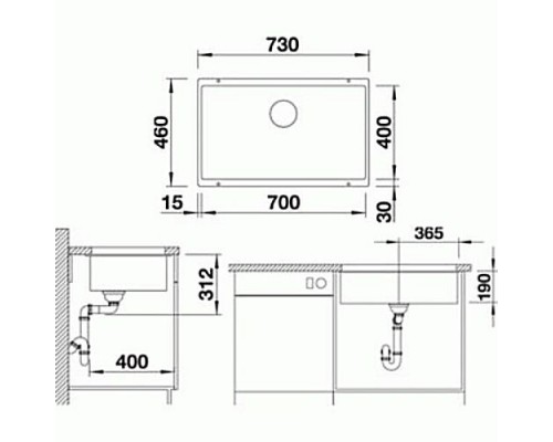 Кухонная Мойка Blanco Subline 700-U кофе (523451)