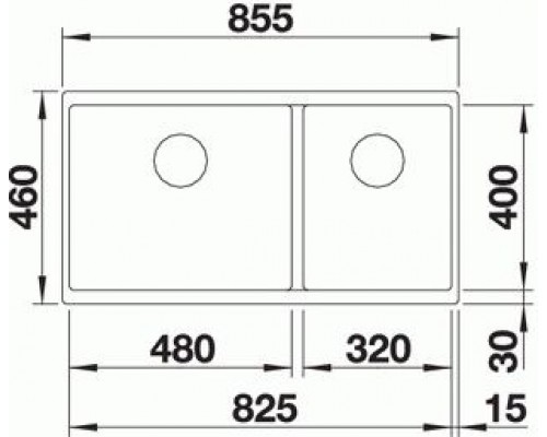 Кухонная Мойка Subline 480/320-U антрацит (523584)