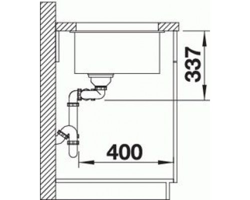 Кухонная Мойка Subline 480/320-U антрацит (523584)