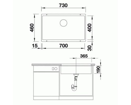 Кухонная Мойка Blanco Subline 700-U мягкий белый (527173)