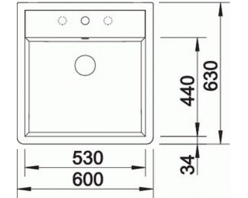 Кухонная Мойка Blanco Panor 60 керамика глянцевый белый (514486)