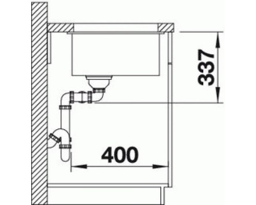 Мойка Blanco Subline 350/350-U черный (525987)