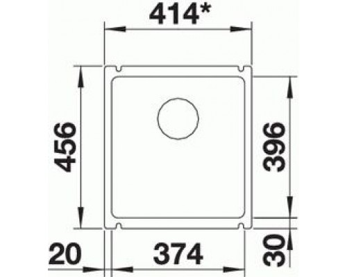 Кухонная Мойка Blanco Subline 375-U керамика глянцевый белый (523726)