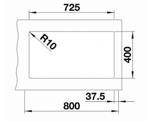 Мойка Blanco Subline 430/270-U темная скала (523152)