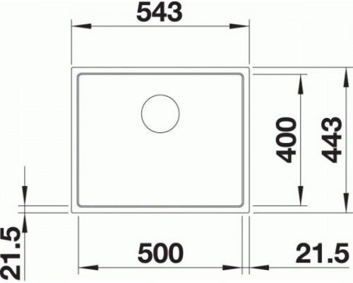 Кухонная Мойка Blanco Subline 500-IF белый (524110)