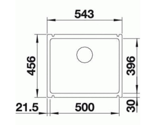 Кухонная Мойка Blanco Subline 500-U керамика глянцевый белый (514506)