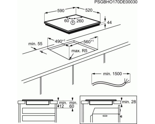 Встраиваемая варочная поверхность Electrolux LIR 60430 BW