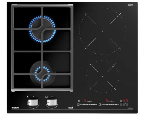 Варочная газовая + электрическая поверхность Teka HYBRID JZC 64322 ABN Black