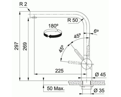 Кухонный Смеситель Franke Atlas Neo сталь PVD, золото (115.0681.241)