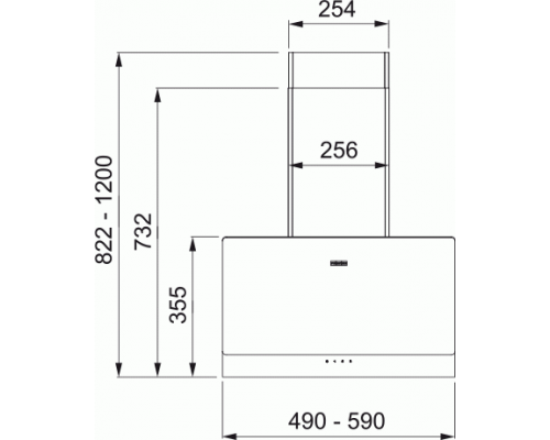 Вытяжка экранная Franke TEMPER BK 60